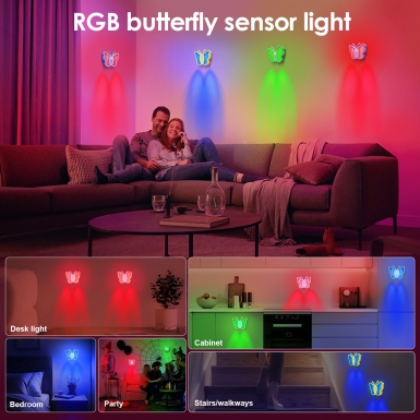 LED室内灯 - HCP264-RGB蝴蝶感应灯